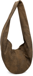 Gabriela Coll Garments Brown No.250 Crossed Leather Bag