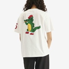 Bode Women's Reptile Rec T-Shirt in Cream