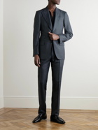 TOM FORD - Shelton Slim-Fit Wool, Mohair, Linen and Silk-Blend Suit Jacket - Blue