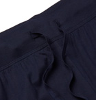 Handvaerk - Tapered Pima Cotton-Jersey Pyjama Trousers - Blue