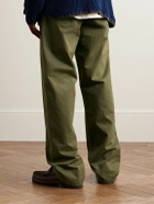 Aspesi - Straight-Leg Cotton-Gabardine Chinos - Green