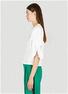 Layered Sleeve T-Shirt in White
