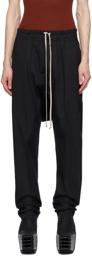 Rick Owens Black Drawstring Trousers