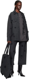 Song for the Mute Black Daisy Tote