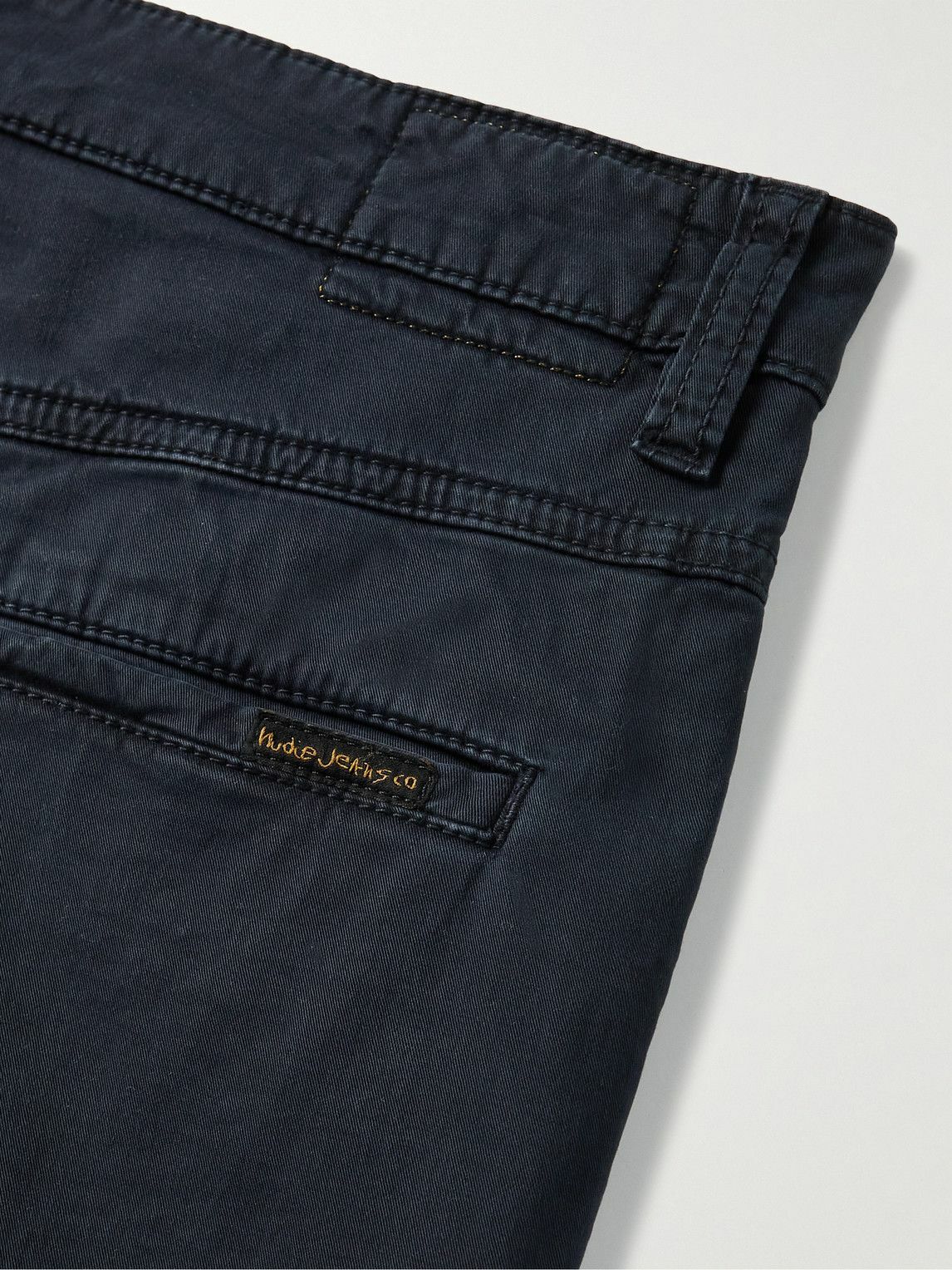 Nudie Jeans Slim Adam Garment-Dyed Stretch Organic Cotton-Twill