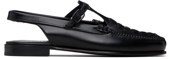 Photo: HEREU Black Roqueta Loafers