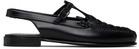 HEREU Black Roqueta Loafers