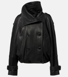 Acne Studios Double-breasted leather jacket