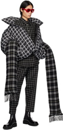 Marni Black Check Trousers