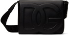 Dolce&Gabbana Black Medium 'DG' Logo Crossbody Bag