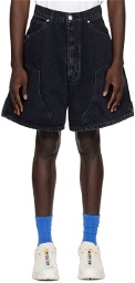 B1ARCHIVE Black Carpenter Denim Shorts