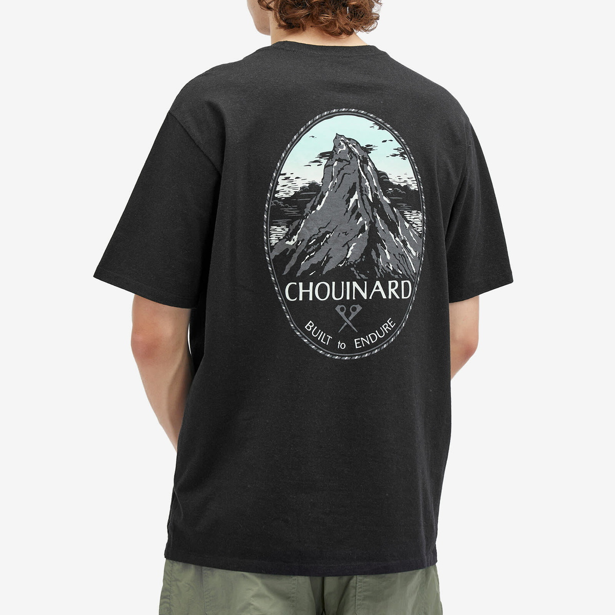 Patagonia Men's Chouinard Crest Pocket Responsibili-T-Shirt in Ink Black