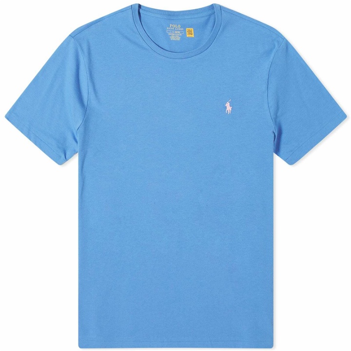 Photo: Polo Ralph Lauren Men's Custom Fit T-Shirt in New England Blue