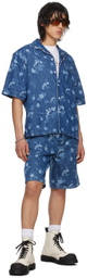 Marni Blue Bowling Denim Shirt