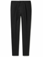 Brunello Cucinelli - Straight-Leg Cotton-Twill Trousers - Black