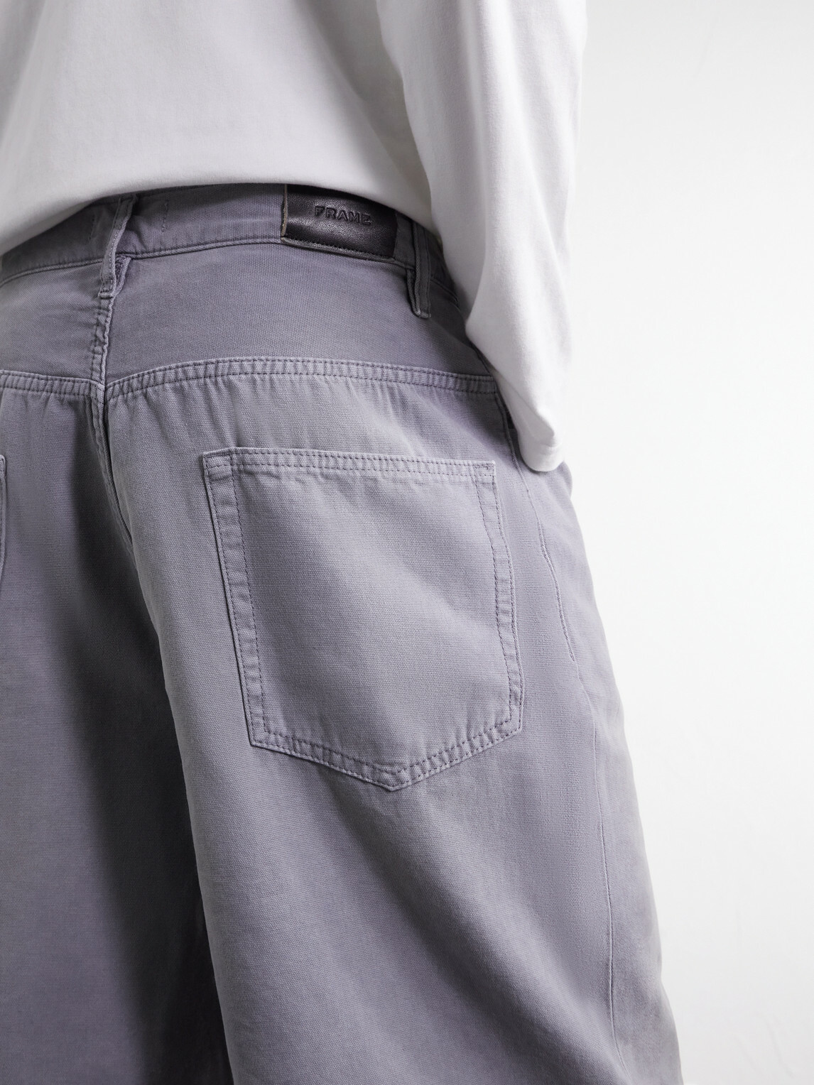 FRAME - Faded Cotton-Canvas Shorts - Blue