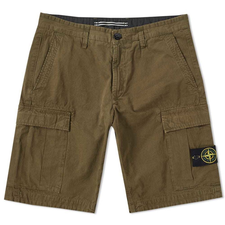 Photo: Stone Island Tela Smerigliata Slim Cargo Short