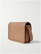 SAINT LAURENT - Solferino Medium Logo-Appliquéd Leather Messenger Bag