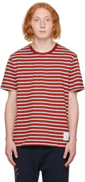 Thom Browne Red Striped T-Shirt