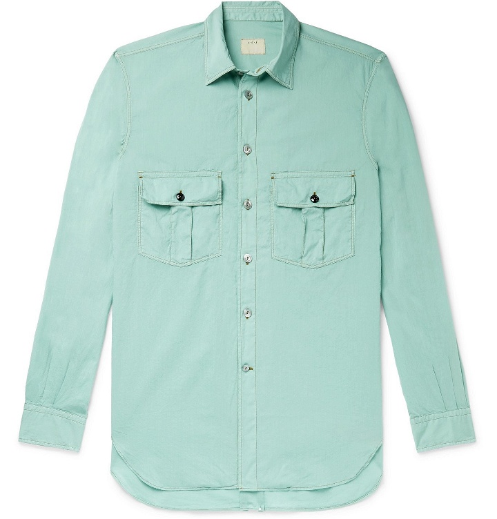 Photo: L.E.J - Garment-Dyed Cotton Shirt - Green