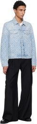 Casablanca Blue Pearl Denim Jacket