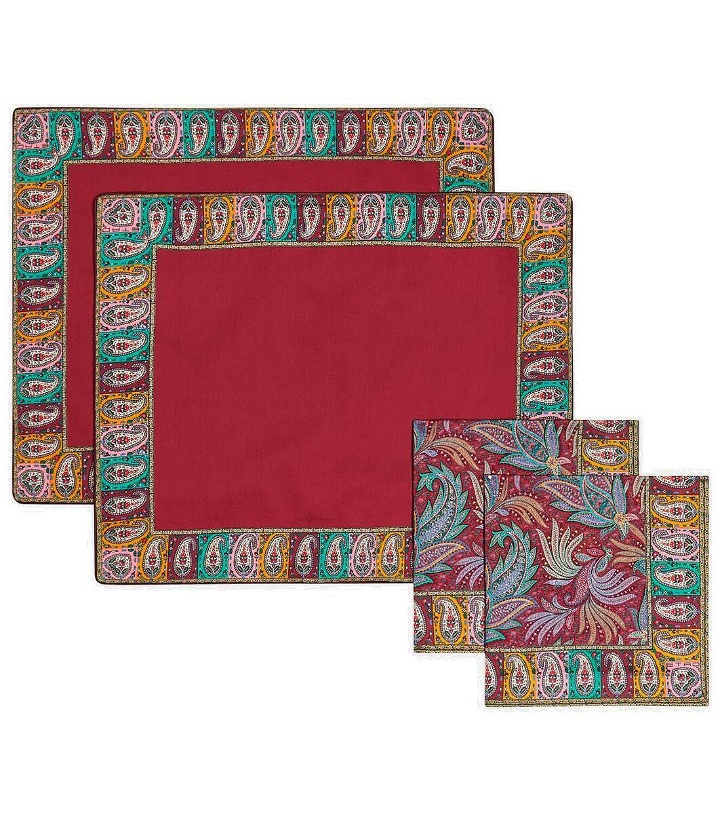 Photo: Etro Set of 2 placemats and napkins
