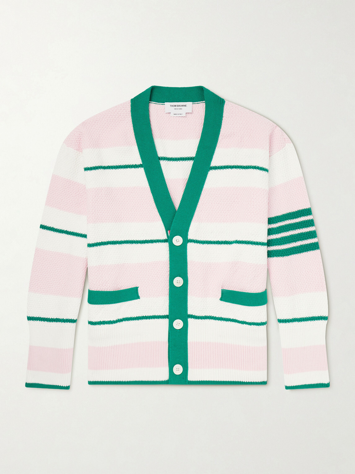 Thom Browne - Striped Cotton Cardigan - Multi
