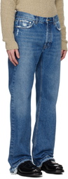 Séfr Blue Frayed Cut Jeans
