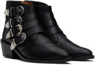 Toga Virilis Black Buckle Boots