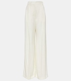 Alexander McQueen High-rise wide-leg suit pants