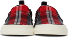 Dolce & Gabbana Red Check Custom 2.Zero Sneakers