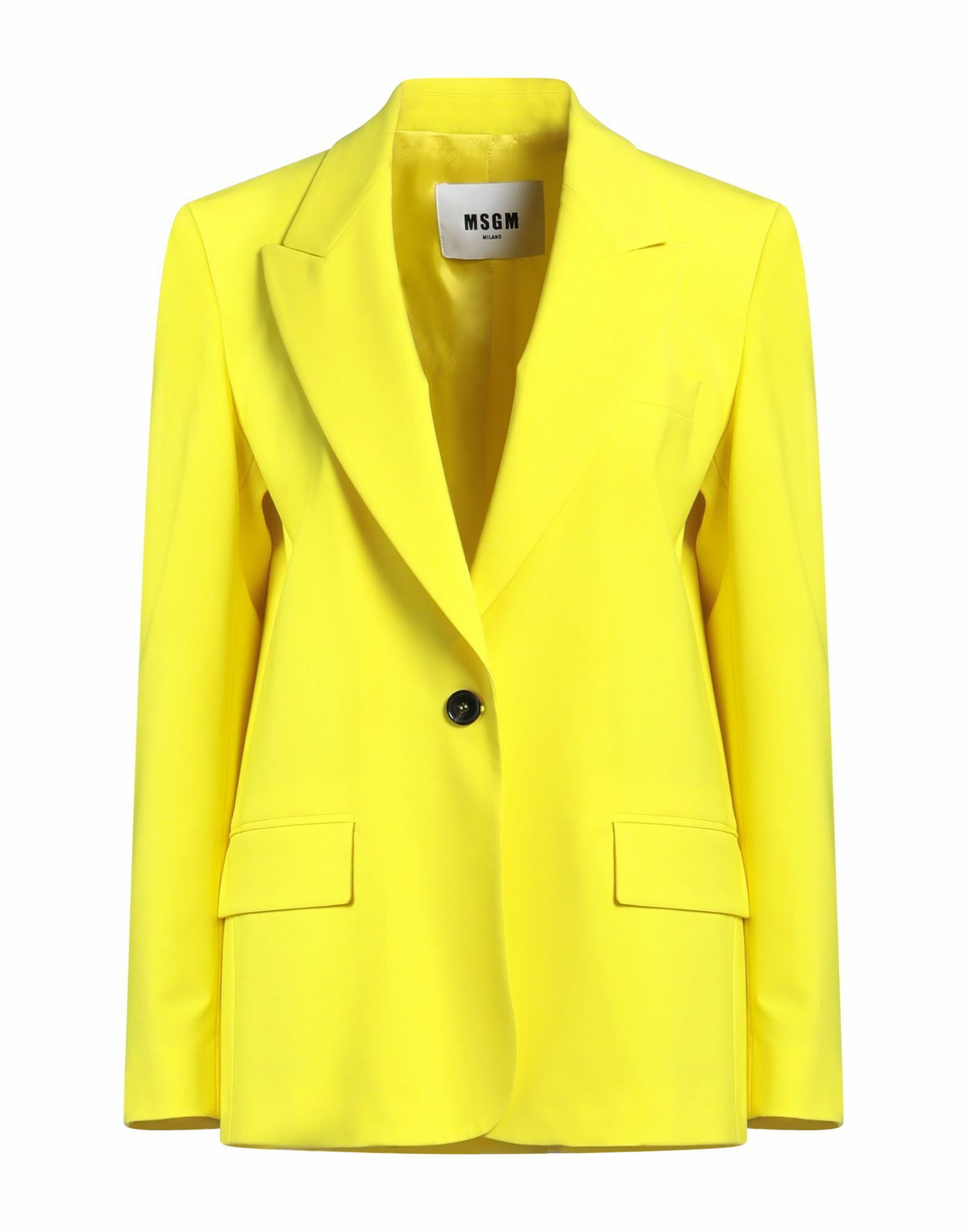 Msgm Womens Blazer in Yellow