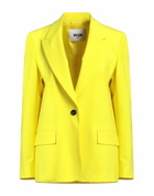Msgm Womens Blazer in Yellow