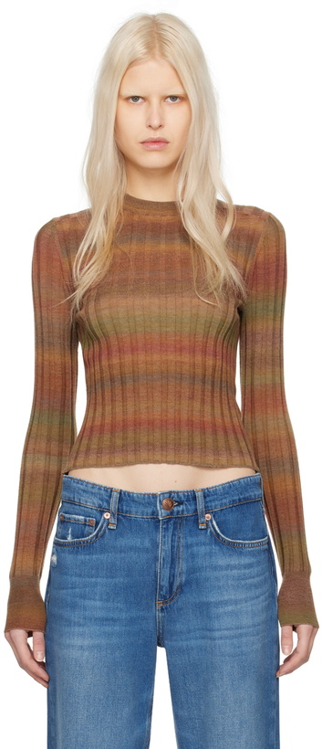 Photo: Re/Done Multicolor Poor Boy Sweater
