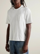 Visvim - Jumbo Distressed Cotton-Jersey T-Shirt - White