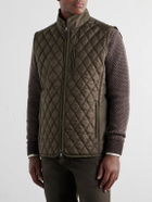 Purdey - Moorland Padded Quilted Shell Gilet - Green