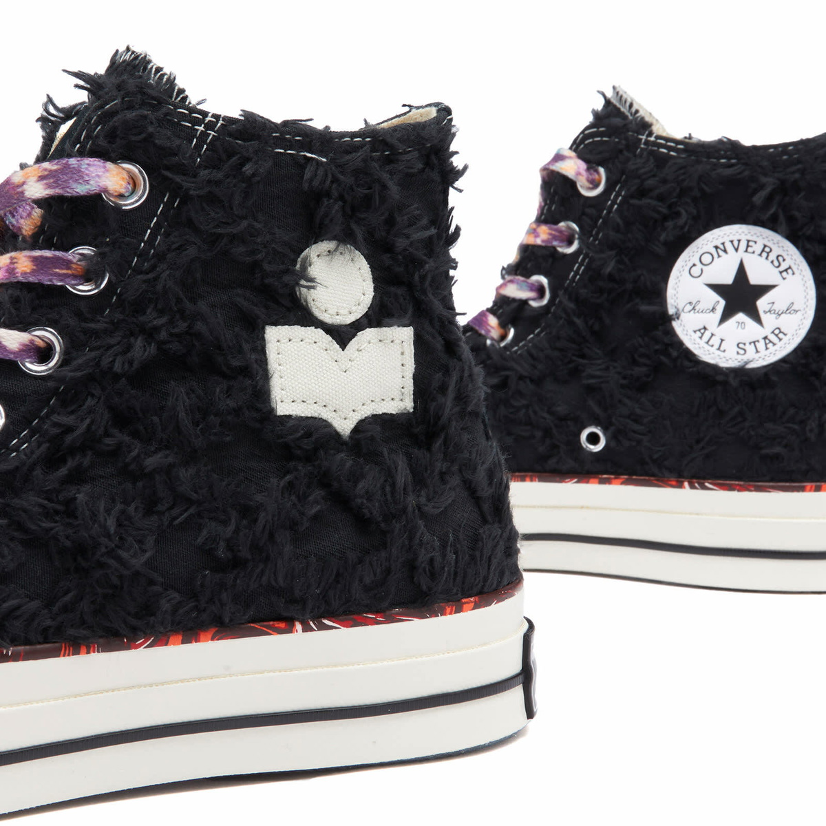 Converse x Isabel Marant Chuck 70 Sneaker in Raven/Egret/Red
