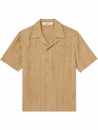 Séfr - Dalian Camp-Collar Striped Woven Shirt - Neutrals