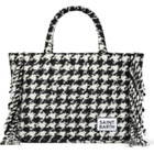 MC2 Saint Barth Vanity Blanket Shoulder Bag With Pied-de-poule Print