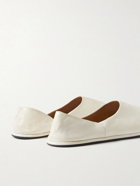 The Row - Collapsible-Heel Leather Loafers - White