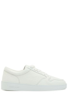 Jude Llow Telier Panelled Grained Leather Sneakers White