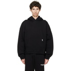 Represent Black Initial Boxy Hoodie