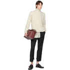 Loewe Off-White High Neck Asymmetric Turtleneck