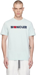 Moncler Blue Flocked T-Shirt