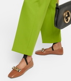 Gucci - Interlocking G leather ballet flats