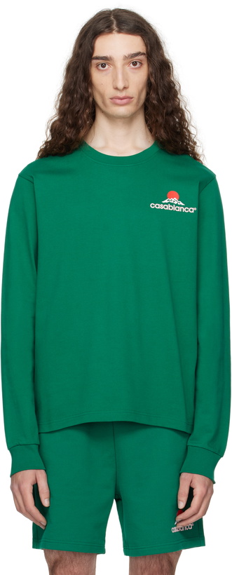 Photo: Casablanca Green Montagne Long Sleeve T-shirt