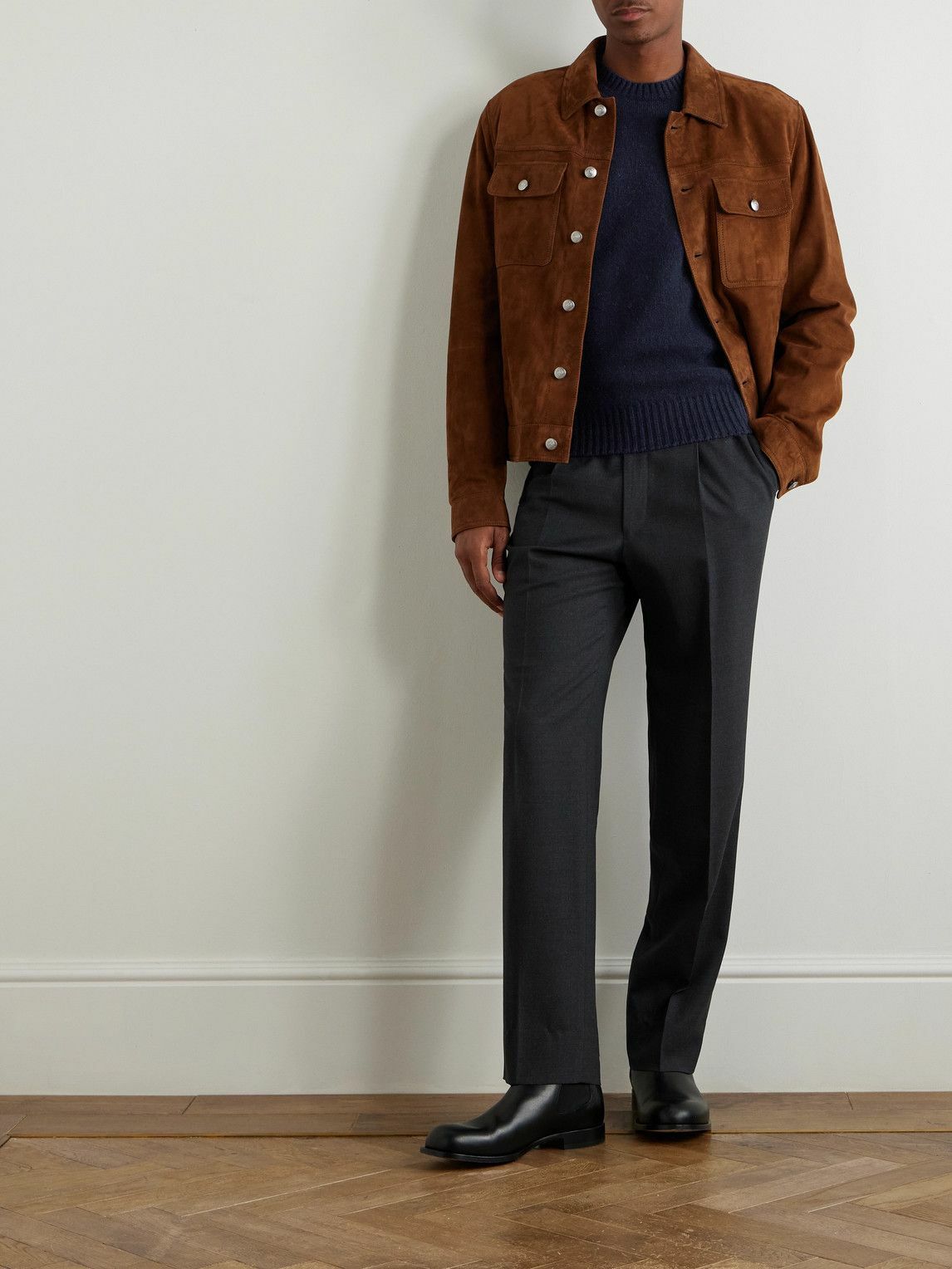 De Petrillo - Merino Wool and Cashmere-Blend Sweater - Blue