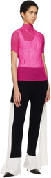 ISSEY MIYAKE Pink Chiffon Twist 3 T-shirt