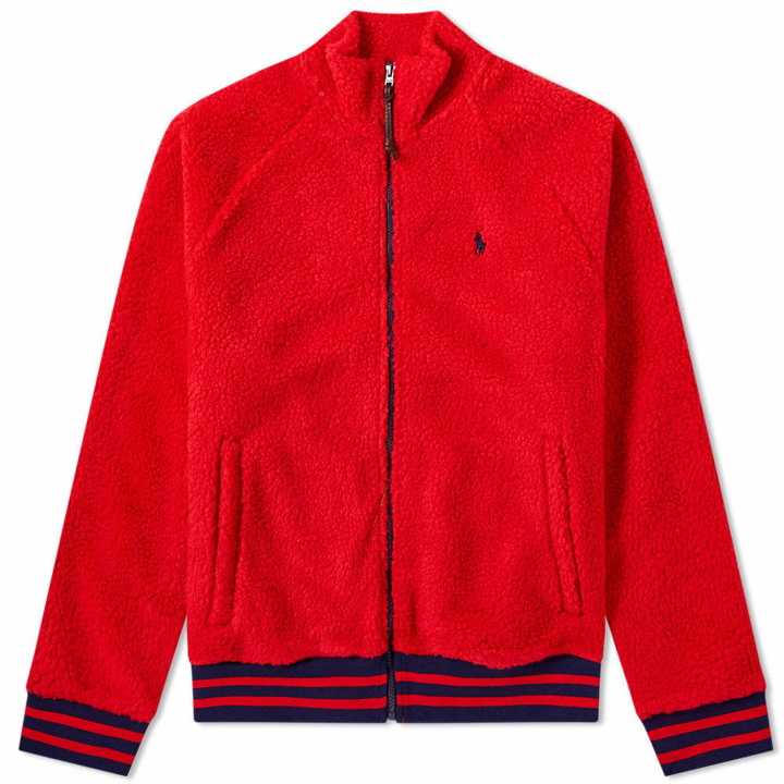 Photo: Polo Ralph Lauren Sherpa Zip Up Fleece Red