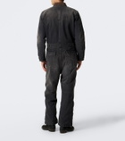 RRL Corduroy-trimmed denim jumpsuit